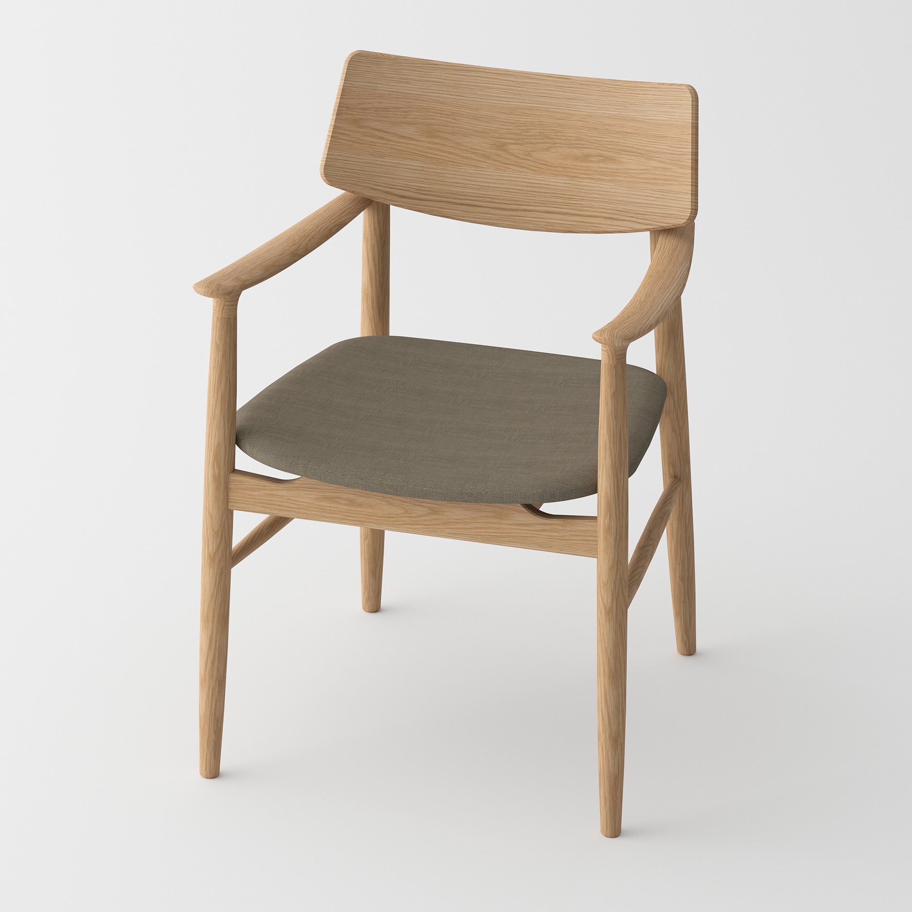 Vedersø spisebordsstol m. armlæn - Stof